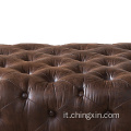 Mobili per soggiorno ottomano chesterfield tufted